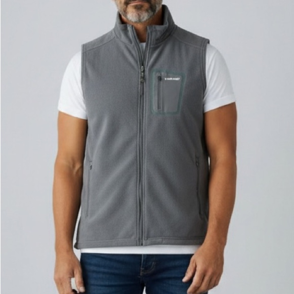 HEAD Men's Gray Fleece Vest